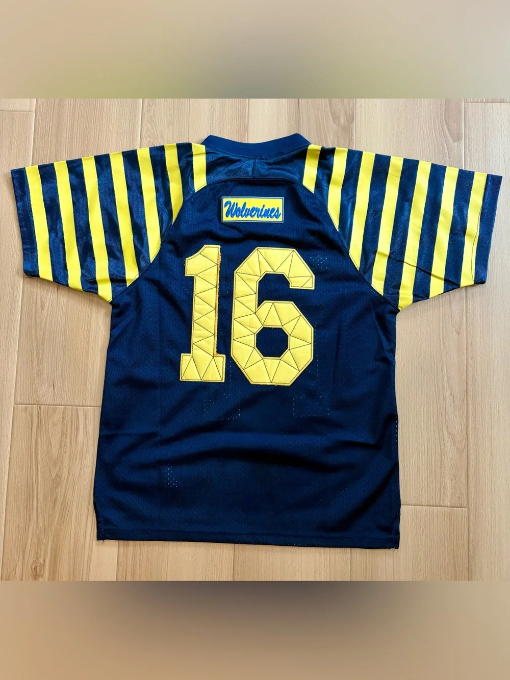 Adidas Michigan Wolverines Football 132 Year Championship Jersey #16 (size: S)